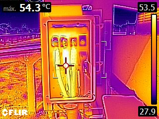 Diagnóstico termográfico de conexões elétricas